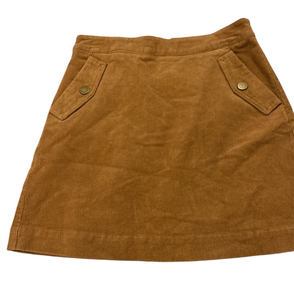 Copper Key Tan A-Line Mini Skirt Casual